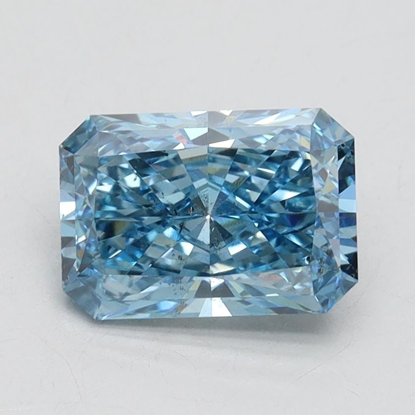 Loose Diamond - RADIANT 1.5ct Fancy Vivid Blue SI1: Loose Diamond - RADIANT 1.5ct Fancy Vivid Blue SI1 Source: This is a real non-mined Diamond that has been grown in a lab Shape: RADIANT Carats: 1.5 Color: Fancy Vivid Blue Certification: IGI Video: