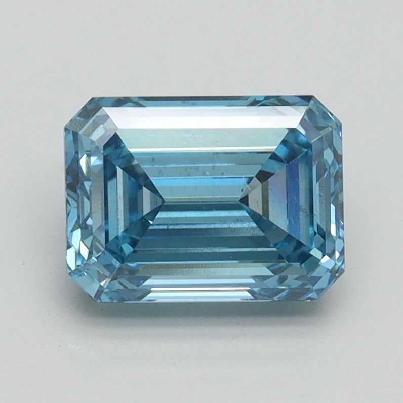 Loose Diamond - EMERALD 1.51ct Fancy Intense Blue SI1: Loose Diamond - EMERALD 1.51ct Fancy Intense Blue SI1 Source: This is a real non-mined Diamond that has been grown in a lab Shape: EMERALD Carats: 1.51 Color: Fancy Intense Blue Certification: IGI Vid