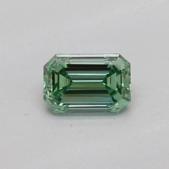 Loose Diamond - EMERALD 0.17ct Fancy Vivid Green VVS2 (1 of 1)