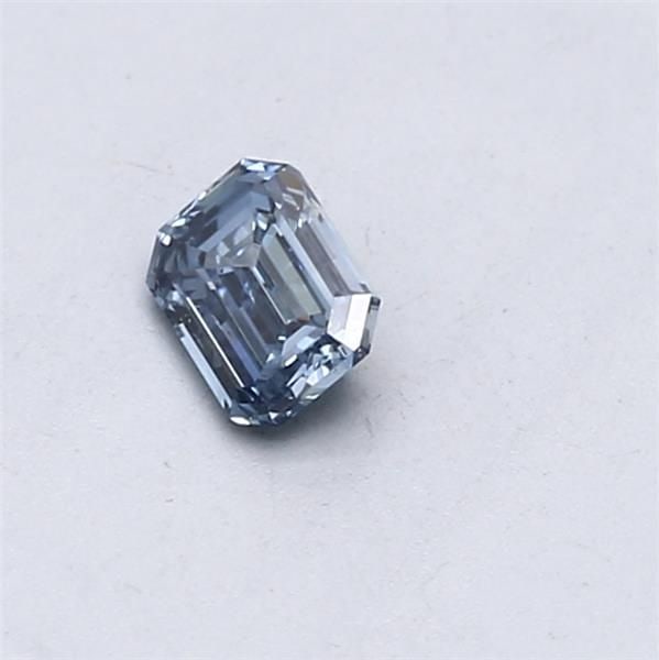 Loose Diamond - EMERALD 0.3ct Fancy Intense Blue VS2 (1 of 1)