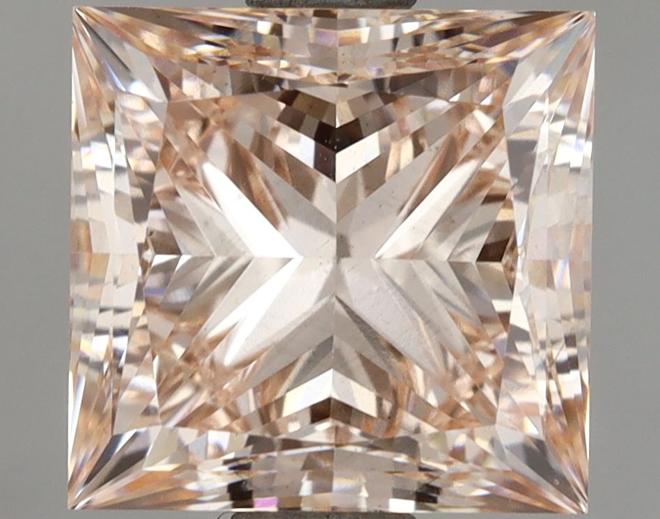 Loose Diamond - PRINCESS 3.0ct Fancy Orange Pink VS1: Loose Diamond - PRINCESS 3.0ct Fancy Orange Pink VS1 Source: This is a real non-mined Diamond that has been grown in a lab Shape: PRINCESS Carats: 3.0 Color: Fancy Orange Pink Certification: IGI Video