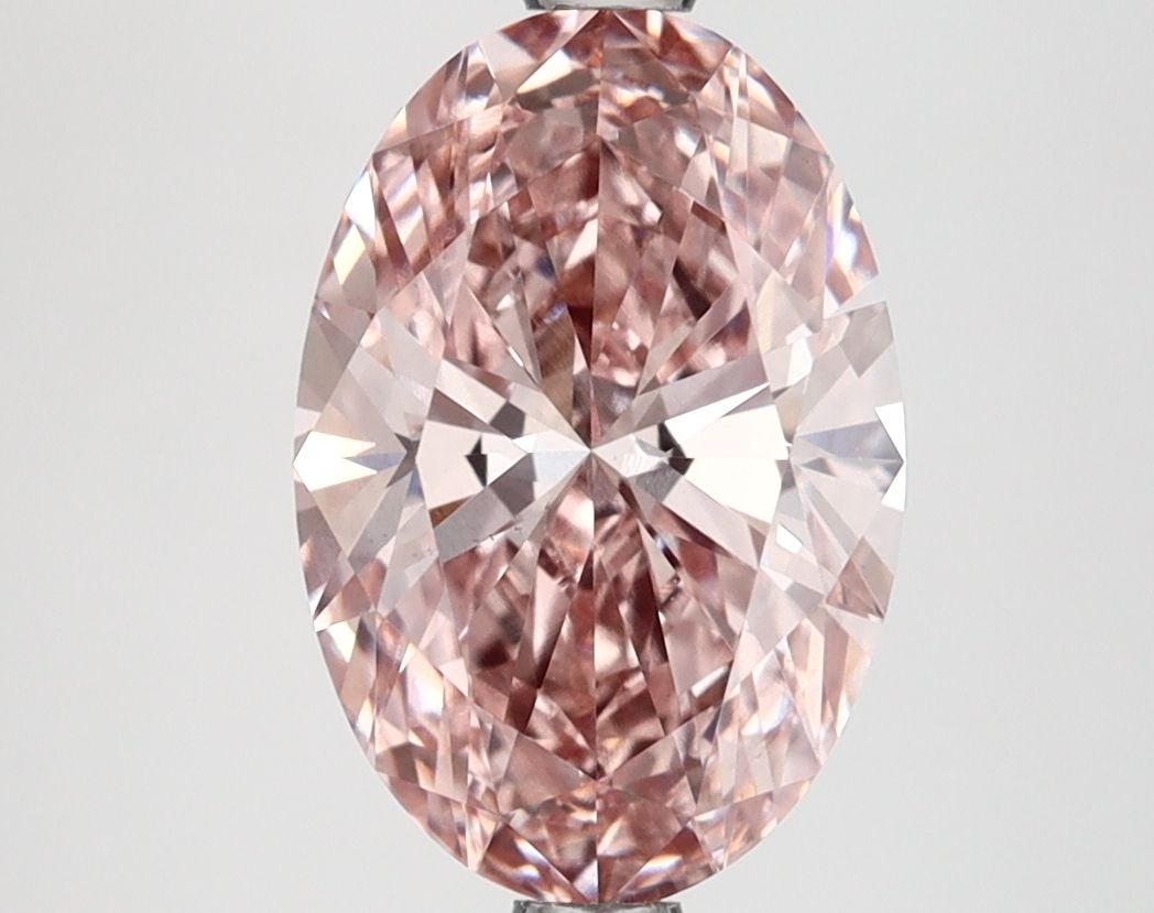 Loose Diamond - OVAL 2.51ct Fancy Brown Pink VS2: Loose Diamond - OVAL 2.51ct Fancy Brown Pink VS2 Source: This is a real non-mined Diamond that has been grown in a lab Shape: OVAL Carats: 2.51 Color: Fancy Brown Pink Certification: IGI Video: