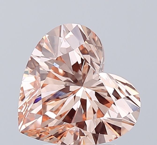 Loose Diamond - HEART 2.52ct Fancy Intense Orange VS1: Loose Diamond - HEART 2.52ct Fancy Intense Orange VS1 Source: This is a real non-mined Diamond that has been grown in a lab Shape: HEART Carats: 2.52 Color: Fancy Intense Orange Certification: IGI