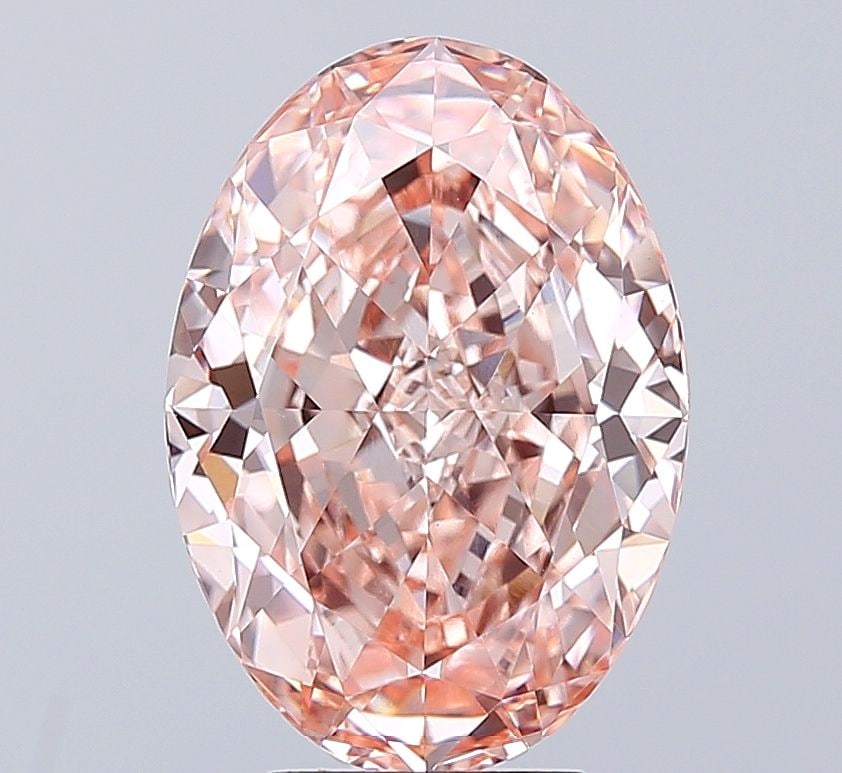 Loose Diamond - OVAL 4.13ct Fancy Vivid Pink VS1: Loose Diamond - OVAL 4.13ct Fancy Vivid Pink VS1 Source: This is a real non-mined Diamond that has been grown in a lab Shape: OVAL Carats: 4.13 Color: Fancy Vivid Pink Certification: IGI The
