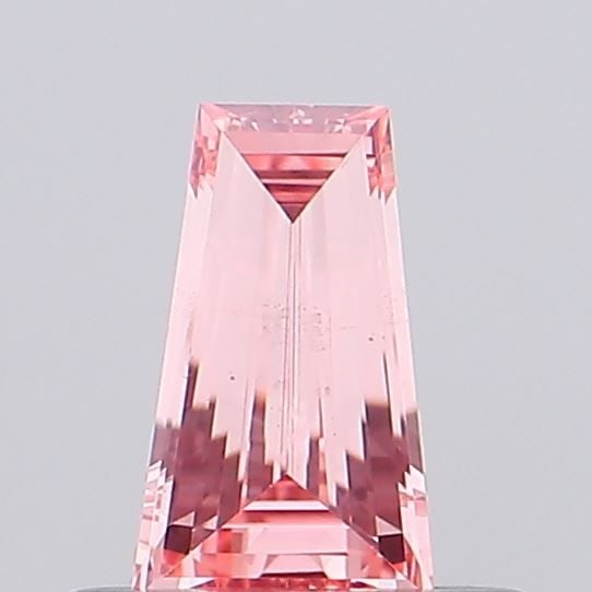 Loose Diamond - TAPERED BAGUETTE 0.32ct Fancy Vivid Pink VS1: Loose Diamond - TAPERED BAGUETTE 0.32ct Fancy Vivid Pink VS1 Source: This is a real non-mined Diamond that has been grown in a lab Shape: TAPERED BAGUETTE Carats: 0.32 Color: Fancy Vivid Pink