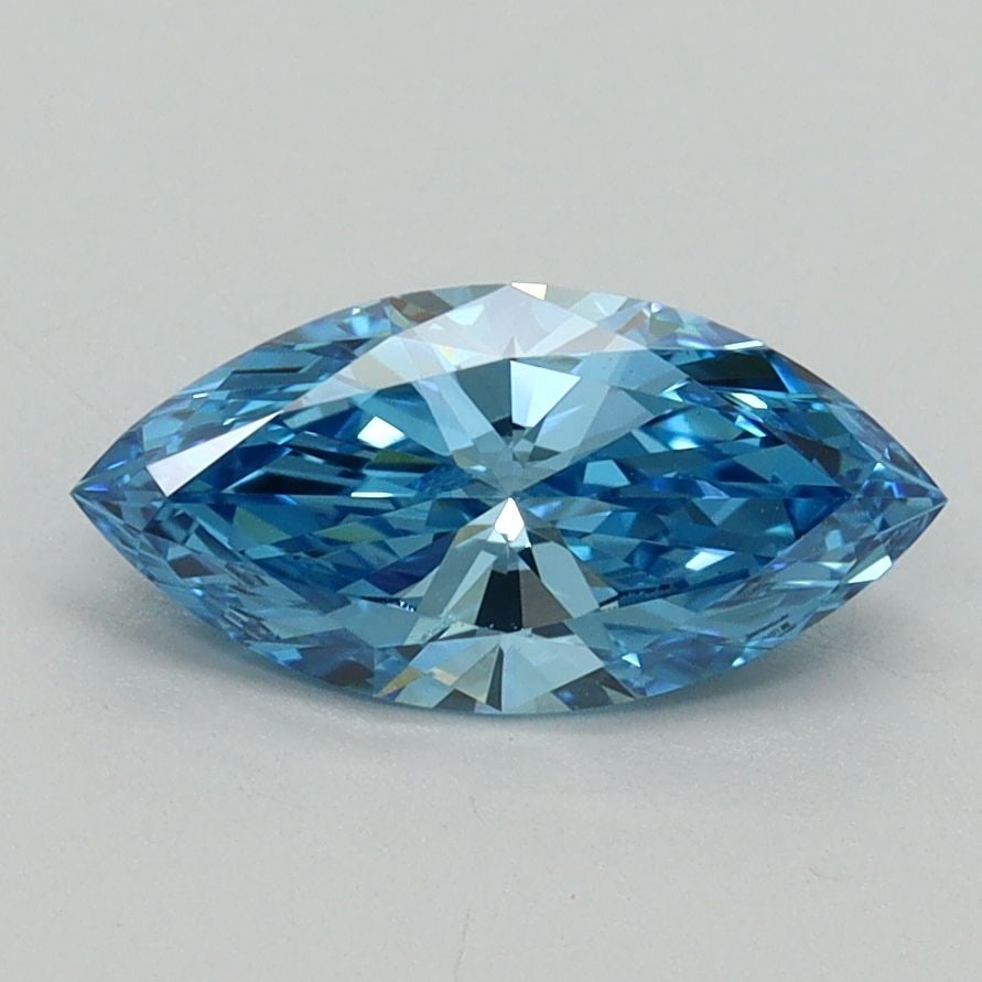 Loose Diamond - MARQUISE 0.98ct Fancy Vivid Blue VVS2: Loose Diamond - MARQUISE 0.98ct Fancy Vivid Blue VVS2 Source: This is a real non-mined Diamond that has been grown in a lab Shape: MARQUISE Carats: 0.98 Color: Fancy Vivid Blue Certification: IGI