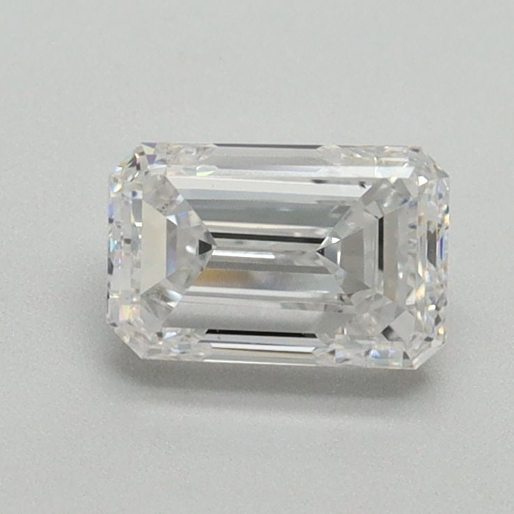 Loose Diamond - EMERALD 0.98ct E VS2: Loose Diamond - EMERALD 0.98ct E VS2 Source: This is a real non-mined Diamond that has been grown in a lab Shape: EMERALD Carats: 0.98 Color: E Clarity: VS2 Certification: NONE Video: Video Link 