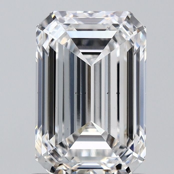 Loose Diamond - EMERALD 1.52ct E VS2: Loose Diamond - EMERALD 1.52ct E VS2 Source: This is a real non-mined Diamond that has been grown in a lab Shape: EMERALD Carats: 1.52 Color: E Clarity: VS2 Certification: IGI Video: