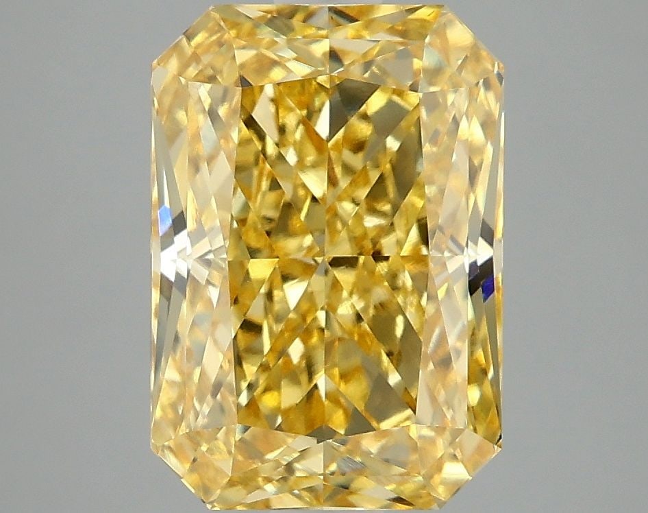 Loose Diamond - RADIANT 4.1ct Fancy Vivid Yellow VS1: Loose Diamond - RADIANT 4.1ct Fancy Vivid Yellow VS1 Source: This is a real non-mined Diamond that has been grown in a lab Shape: RADIANT Carats: 4.1 Color: Fancy Vivid Yellow Certification: IGI