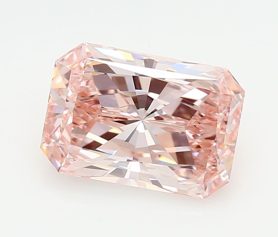 Loose Diamond - RADIANT 3.06ct Fancy Intense Pink VVS1: Loose Diamond - RADIANT 3.06ct Fancy Intense Pink VVS1 Source: This is a real non-mined Diamond that has been grown in a lab Shape: RADIANT Carats: 3.06 Color: Fancy Intense Pink Certification: IGI