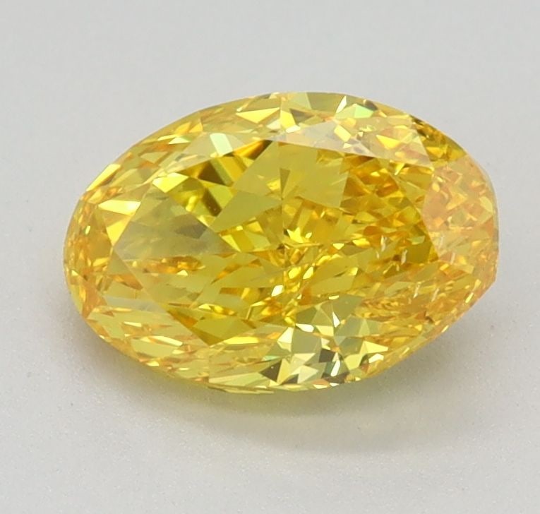 Loose Diamond - OVAL 1.0ct Fancy Vivid Yellow SI1: Loose Diamond - OVAL 1.0ct Fancy Vivid Yellow SI1 Source: This is a real non-mined Diamond that has been grown in a lab Shape: OVAL Carats: 1.0 Color: Fancy Vivid Yellow Certification: IGI Video: