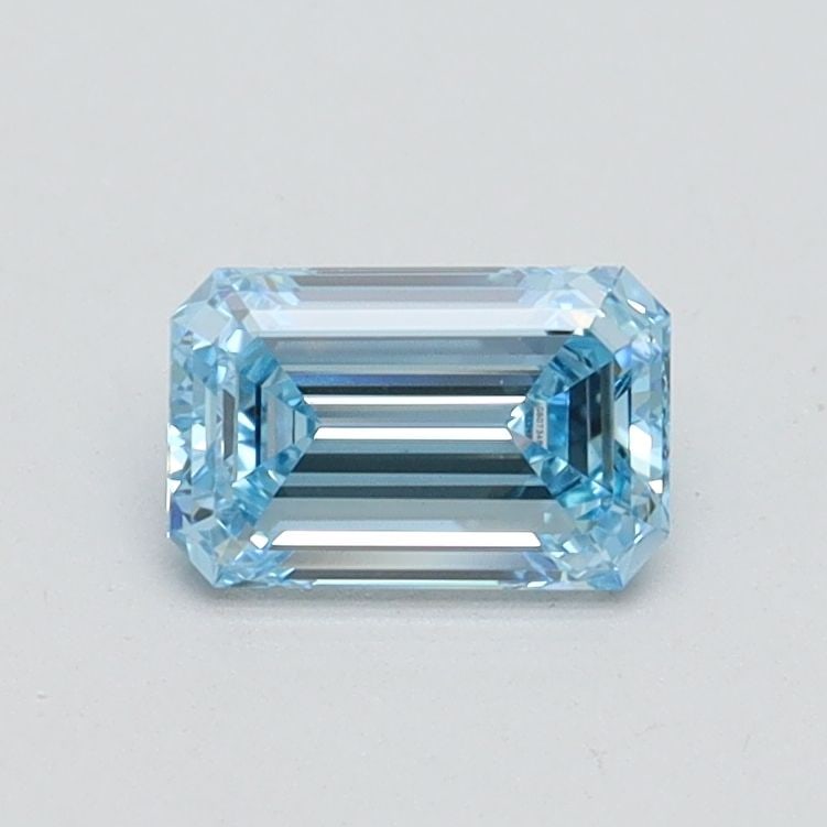 Loose Diamond - EMERALD 0.6ct Fancy Intense Blue VS1: Loose Diamond - EMERALD 0.6ct Fancy Intense Blue VS1 Source: This is a real non-mined Diamond that has been grown in a lab Shape: EMERALD Carats: 0.6 Color: Fancy Intense Blue Certification: IGI