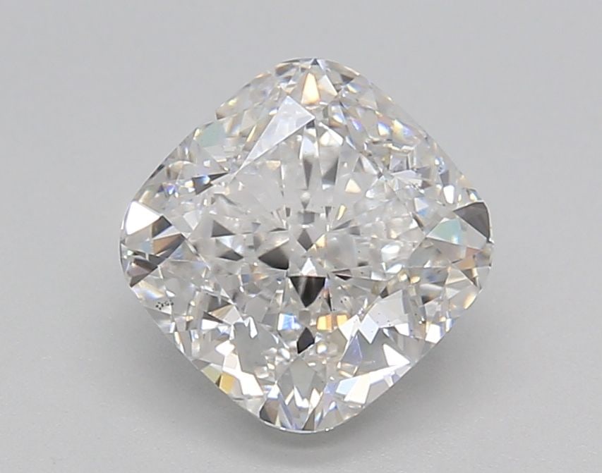 Loose Diamond - CUSHION BRILLIANT 2.01ct F VS2: Loose Diamond - CUSHION BRILLIANT 2.01ct F VS2 Source: This is a real non-mined Diamond that has been grown in a lab Shape: CUSHION BRILLIANT Carats: 2.01 Color: F Clarity: VS2 Certification: NONE