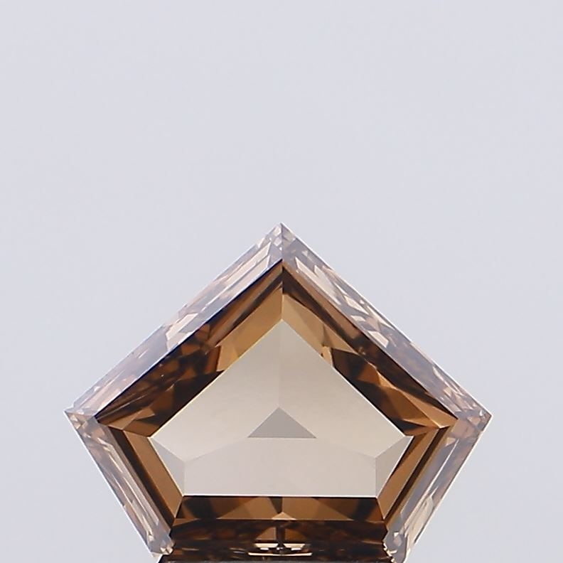 Loose Diamond - PENTAGONAL 1.38ct Fancy Brown VVS2: Loose Diamond - PENTAGONAL 1.38ct Fancy Brown VVS2 Source: This is a real non-mined Diamond that has been grown in a lab Shape: PENTAGONAL Carats: 1.38 Color: Fancy Brown Certification: IGI Video: