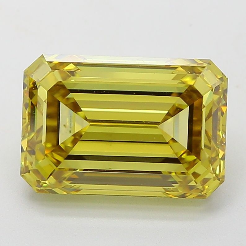 Loose Diamond - EMERALD 6.21ct Fancy Intense Yellow VS1: Loose Diamond - EMERALD 6.21ct Fancy Intense Yellow VS1 Source: This is a real non-mined Diamond that has been grown in a lab Shape: EMERALD Carats: 6.21 Color: Fancy Intense Yellow Certification: