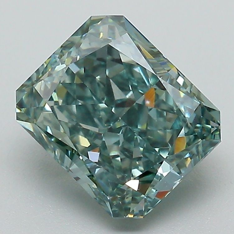 Loose Diamond - RADIANT 2.71ct Fancy Vivid Green VS1: Loose Diamond - RADIANT 2.71ct Fancy Vivid Green VS1 Source: This is a real non-mined Diamond that has been grown in a lab Shape: RADIANT Carats: 2.71 Color: Fancy Vivid Green Certification: IGI