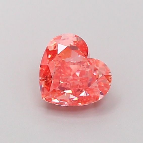 Loose Diamond - HEART 1.18ct Fancy Vivid Orangey Pink VS1: Loose Diamond - HEART 1.18ct Fancy Vivid Orangey Pink VS1 Source: This is a real non-mined Diamond that has been grown in a lab Shape: HEART Carats: 1.18 Color: Fancy Vivid Orangey Pink