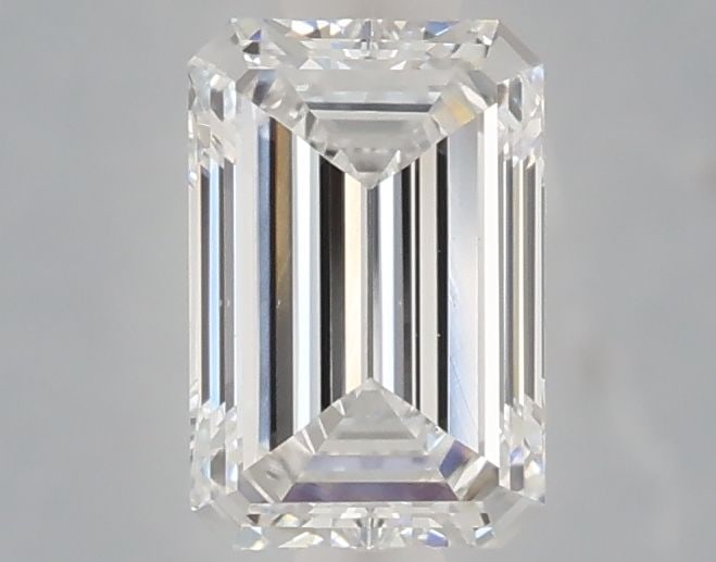 Loose Diamond - EMERALD 1.07ct E VS1: Loose Diamond - EMERALD 1.07ct E VS1 Source: This is a real non-mined Diamond that has been grown in a lab Shape: EMERALD Carats: 1.07 Color: E Clarity: VS1 Certification: NONE Video: Video Link 