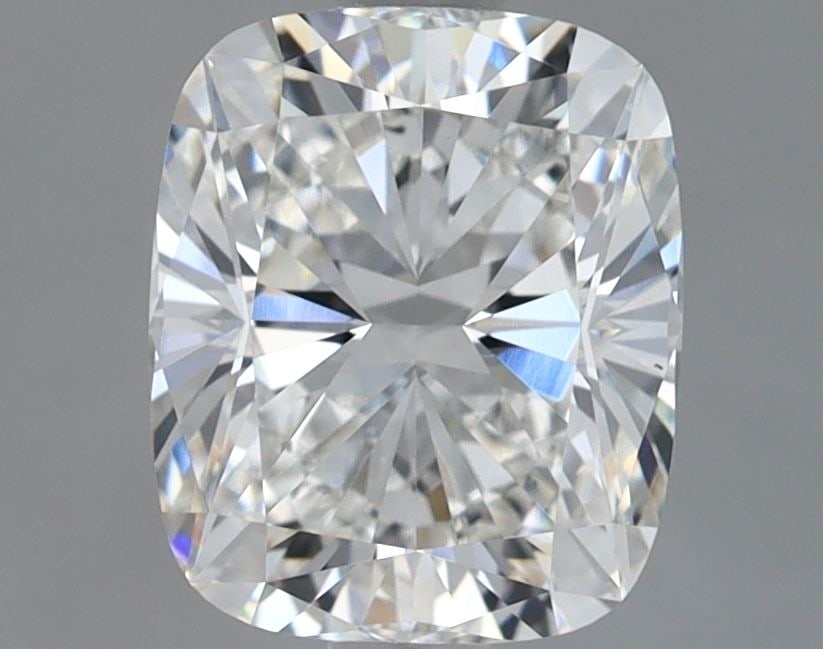 Loose Diamond - CUSHION BRILLIANT 1.73ct G VVS2: Loose Diamond - CUSHION BRILLIANT 1.73ct G VVS2 Source: This is a real non-mined Diamond that has been grown in a lab Shape: CUSHION BRILLIANT Carats: 1.73 Color: G Clarity: VVS2 Certification: IGI