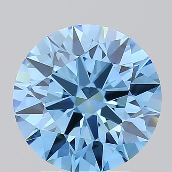 Ideal Loose Diamond - ROUND 2.08ct Fancy Vivid Blue VVS1: Ideal Loose Diamond - ROUND 2.08ct Fancy Vivid Blue VVS1 Source: This is a real non-mined Diamond that has been grown in a lab Shape: ROUND Carats: 2.08 Color: Fancy Vivid Blue Certification: IGI