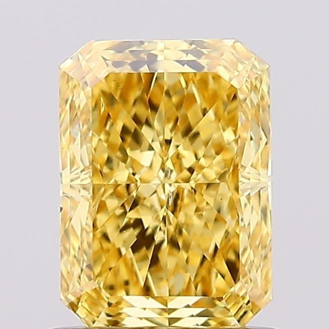 Loose Diamond - RADIANT 1.01ct Fancy Vivid Yellow VS2: Loose Diamond - RADIANT 1.01ct Fancy Vivid Yellow VS2 Source: This is a real non-mined Diamond that has been grown in a lab Shape: RADIANT Carats: 1.01 Color: Fancy Vivid Yellow Certification: IGI
