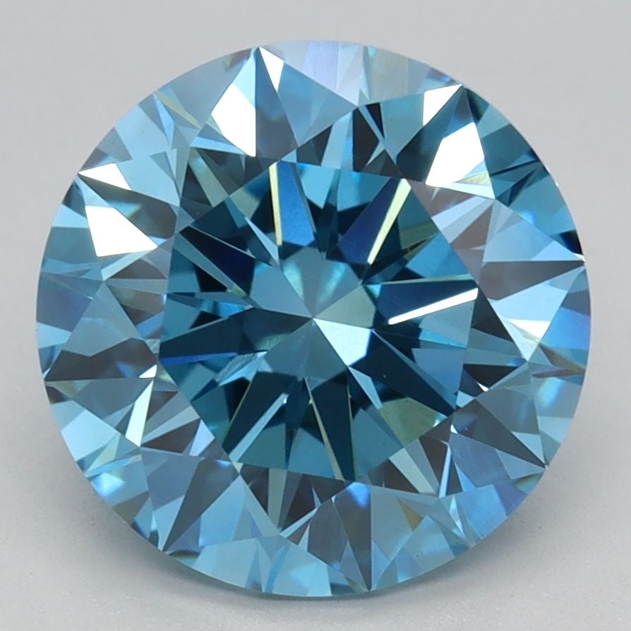 Ideal Loose Diamond - ROUND 3.15ct Fancy Vivid Blue VS1: Ideal Loose Diamond - ROUND 3.15ct Fancy Vivid Blue VS1 Source: This is a real non-mined Diamond that has been grown in a lab Shape: ROUND Carats: 3.15 Color: Fancy Vivid Blue Certification: IGI