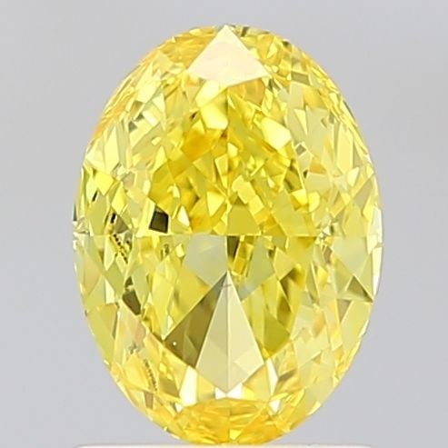 Loose Diamond - OVAL 1.5ct Fancy Vivid Yellow VS1: Loose Diamond - OVAL 1.5ct Fancy Vivid Yellow VS1 Source: This is a real non-mined Diamond that has been grown in a lab Shape: OVAL Carats: 1.5 Color: Fancy Vivid Yellow Certification: IGI Video: