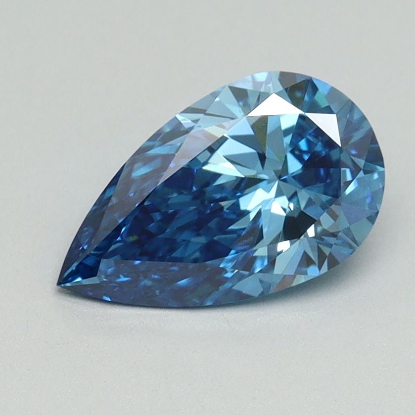 Loose Diamond - PEAR 1.07ct Fancy Vivid Blue VS1: Loose Diamond - PEAR 1.07ct Fancy Vivid Blue VS1 Source: This is a real non-mined Diamond that has been grown in a lab Shape: PEAR Carats: 1.07 Color: Fancy Vivid Blue Certification: IGI Video: