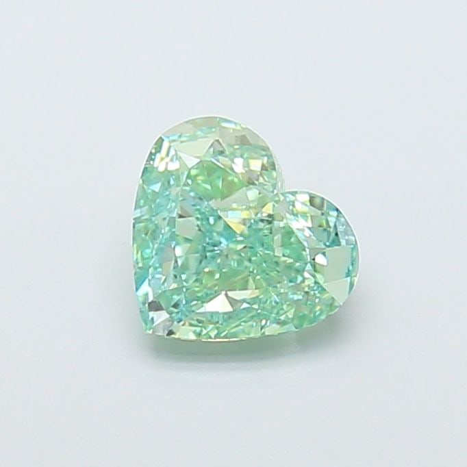 Loose Diamond - HEART 1.33ct Fancy Vivid Green VS1: Loose Diamond - HEART 1.33ct Fancy Vivid Green VS1 Source: This is a real non-mined Diamond that has been grown in a lab Shape: HEART Carats: 1.33 Color: Fancy Vivid Green Certification: IGI The