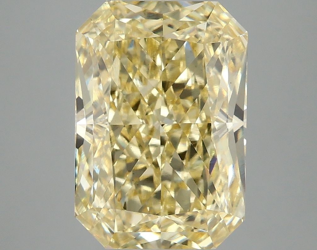 Loose Diamond - RADIANT 5.0ct Fancy Intense Yellow VS1: Loose Diamond - RADIANT 5.0ct Fancy Intense Yellow VS1 Source: This is a real non-mined Diamond that has been grown in a lab Shape: RADIANT Carats: 5.0 Color: Fancy Intense Yellow Certification: IGI