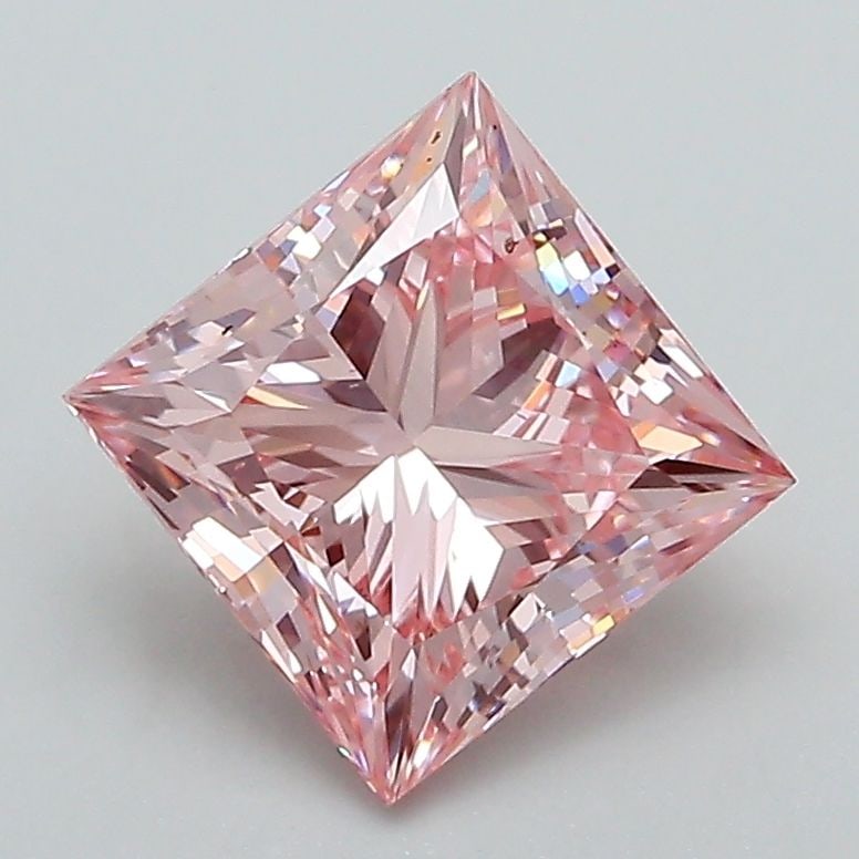Loose Diamond - PRINCESS 2.01ct Fancy Intense Pink VS2: Loose Diamond - PRINCESS 2.01ct Fancy Intense Pink VS2 Source: This is a real non-mined Diamond that has been grown in a lab Shape: PRINCESS Carats: 2.01 Color: Fancy Intense Pink Certification: IGI