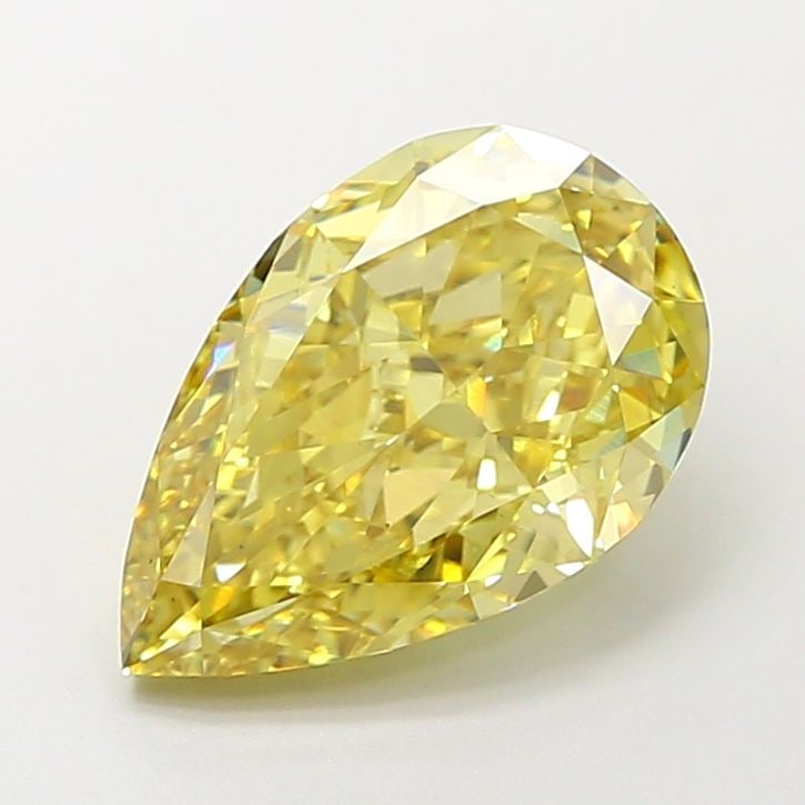 Loose Diamond - PEAR 4.03ct Fancy Intense Yellow VS1: Loose Diamond - PEAR 4.03ct Fancy Intense Yellow VS1 Source: This is a real non-mined Diamond that has been grown in a lab Shape: PEAR Carats: 4.03 Color: Fancy Intense Yellow Certification: IGI