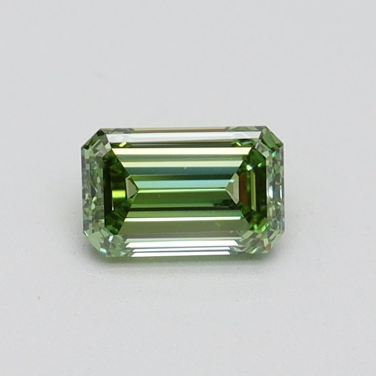 Loose Diamond - EMERALD 0.5ct Fancy Intense Green VS1: Loose Diamond - EMERALD 0.5ct Fancy Intense Green VS1 Source: This is a real non-mined Diamond that has been grown in a lab Shape: EMERALD Carats: 0.5 Color: Fancy Intense Green Certification: IGI Vid