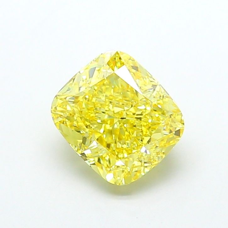 Loose Diamond - CUSHION MODIFIED 5.0ct Fancy Vivid Yellow VS1: Loose Diamond - CUSHION MODIFIED 5.0ct Fancy Vivid Yellow VS1 Source: This is a real non-mined Diamond that has been grown in a lab Shape: CUSHION MODIFIED Carats: 5.0 Color: Fancy Vivid Yellow