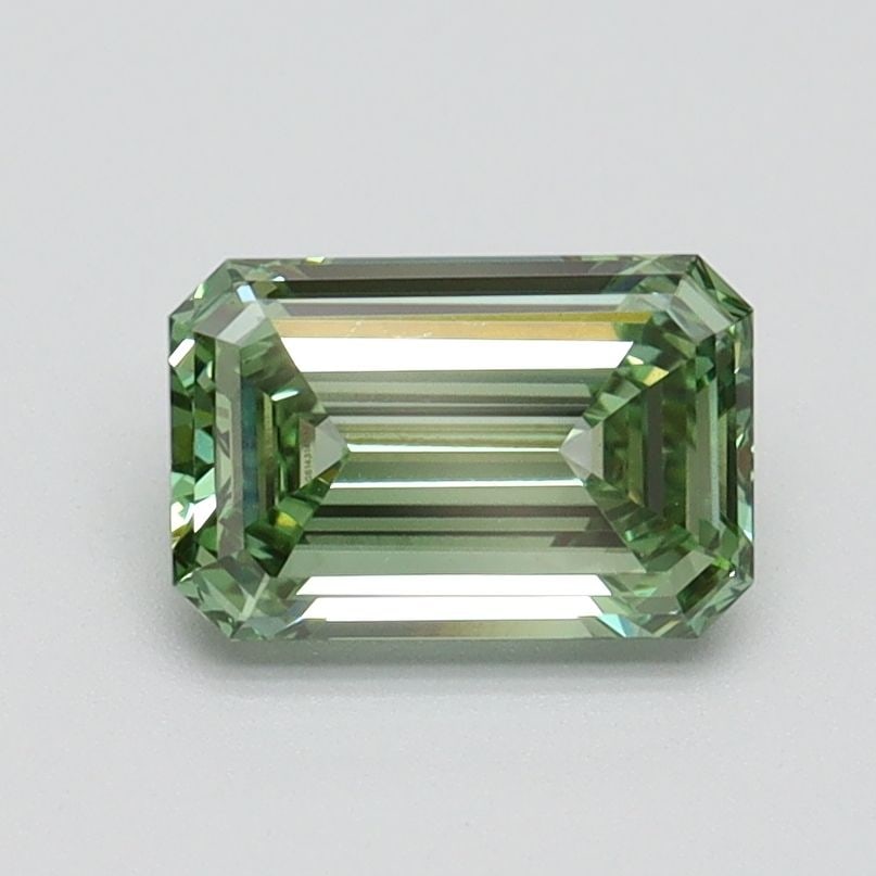 Loose Diamond - EMERALD 1.02ct Fancy Intense Green VVS2: Loose Diamond - EMERALD 1.02ct Fancy Intense Green VVS2 Source: This is a real non-mined Diamond that has been grown in a lab Shape: EMERALD Carats: 1.02 Color: Fancy Intense Green Certification: