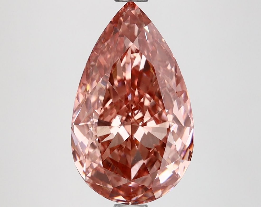 Loose Diamond - PEAR 3.58ct Fancy Vivid Pink VVS2 (1 of 1)