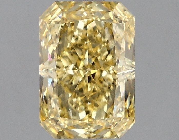 Loose Diamond - RADIANT 1.59ct Fancy Vivid Yellow VS1: Loose Diamond - RADIANT 1.59ct Fancy Vivid Yellow VS1 Source: This is a real non-mined Diamond that has been grown in a lab Shape: RADIANT Carats: 1.59 Color: Fancy Vivid Yellow Certification: IGI