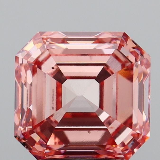 Loose Diamond - ASSCHER 3.0ct Fancy Intense Pink VS2 (1 of 1)