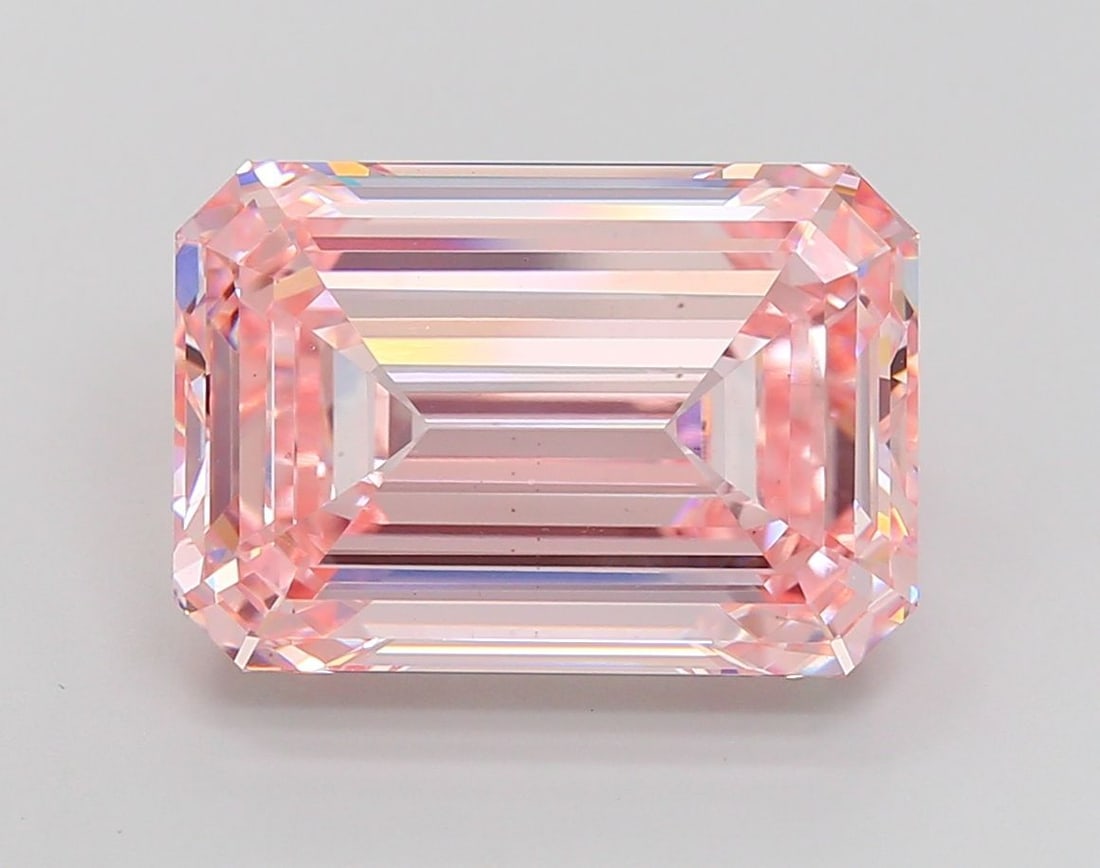 Loose Diamond - EMERALD 10.01ct Fancy Intense Pink VS1 (1 of 1)