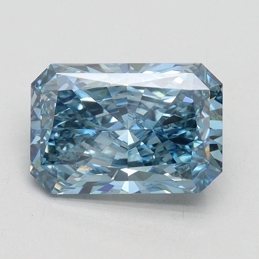 Loose Diamond - RADIANT 1.96ct Fancy Vivid Blue VS2: Loose Diamond - RADIANT 1.96ct Fancy Vivid Blue VS2 Source: This is a real non-mined Diamond that has been grown in a lab Shape: RADIANT Carats: 1.96 Color: Fancy Vivid Blue Certification: IGI