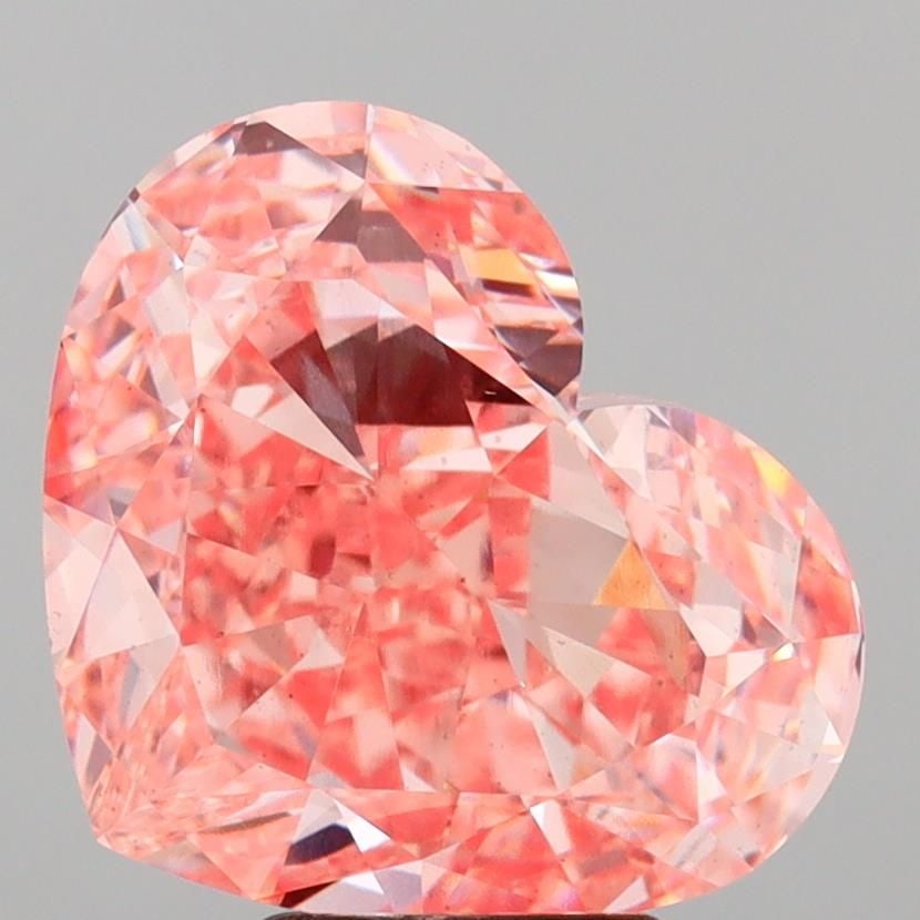 Loose Diamond - HEART 5.51ct Fancy Vivid Pink VS1: Loose Diamond - HEART 5.51ct Fancy Vivid Pink VS1 Source: This is a real non-mined Diamond that has been grown in a lab Shape: HEART Carats: 5.51 Color: Fancy Vivid Pink Certification: IGI Video: