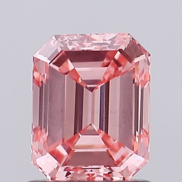 Loose Diamond - EMERALD 1.19ct Fancy Vivid Pink VS1: Loose Diamond - EMERALD 1.19ct Fancy Vivid Pink VS1 Source: This is a real non-mined Diamond that has been grown in a lab Shape: EMERALD Carats: 1.19 Color: Fancy Vivid Pink Certification: IGI