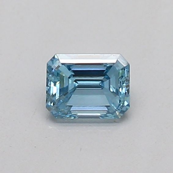 Loose Diamond - EMERALD 0.18ct Fancy Vivid Blue SI1 (1 of 1)