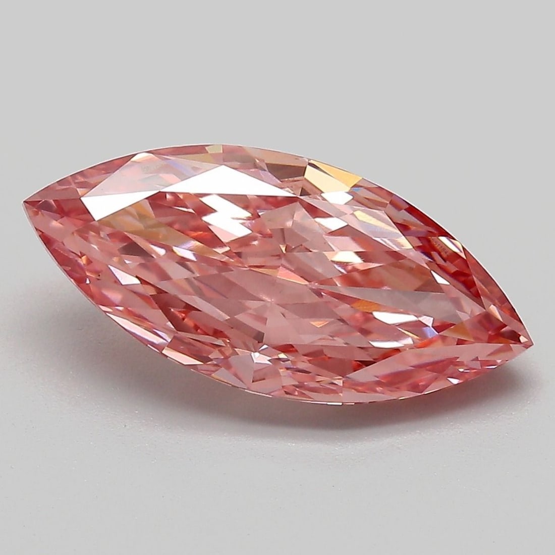 Loose Diamond - MARQUISE 3.58ct Fancy Vivid Pink VS1: Loose Diamond - MARQUISE 3.58ct Fancy Vivid Pink VS1 Source: This is a real non-mined Diamond that has been grown in a lab Shape: MARQUISE Carats: 3.58 Color: Fancy Vivid Pink Certification: IGI