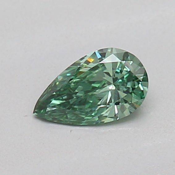 Loose Diamond - PEAR 0.15ct Fancy Vivid Green VS1: Loose Diamond - PEAR 0.15ct Fancy Vivid Green VS1 Source: This is a real non-mined Diamond that has been grown in a lab Shape: PEAR Carats: 0.15 Color: Fancy Vivid Green Certification: IGI Video: