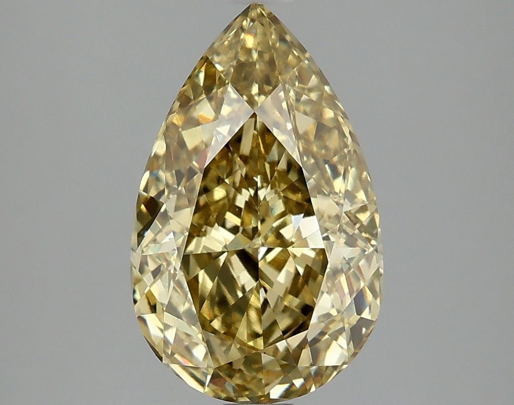 Loose Diamond - PEAR 3.02ct Fancy Intense Yellow VS1 (1 of 1)
