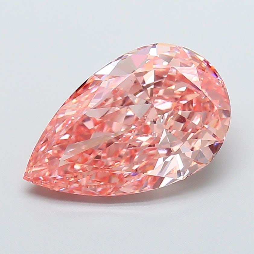 Loose Diamond - PEAR 6.75ct Fancy Vivid Pink VS1: Loose Diamond - PEAR 6.75ct Fancy Vivid Pink VS1 Source: This is a real non-mined Diamond that has been grown in a lab Shape: PEAR Carats: 6.75 Color: Fancy Vivid Pink Certification: IGI Video: