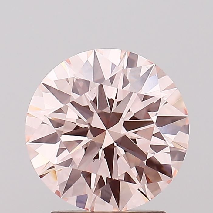 Ideal Loose Diamond - ROUND 2.1ct Fancy Pink VS1: Ideal Loose Diamond - ROUND 2.1ct Fancy Pink VS1 Source: This is a real non-mined Diamond that has been grown in a lab Shape: ROUND Carats: 2.1 Color: Fancy Pink Certification: IGI Video: Video Link