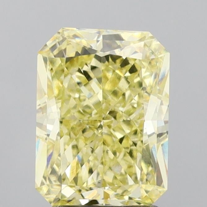 Loose Diamond - RADIANT 2.53ct Fancy Light Yellow VS2: Loose Diamond - RADIANT 2.53ct Fancy Light Yellow VS2 Source: This is a real non-mined Diamond that has been grown in a lab Shape: RADIANT Carats: 2.53 Color: Fancy Light Yellow Certification: IGI