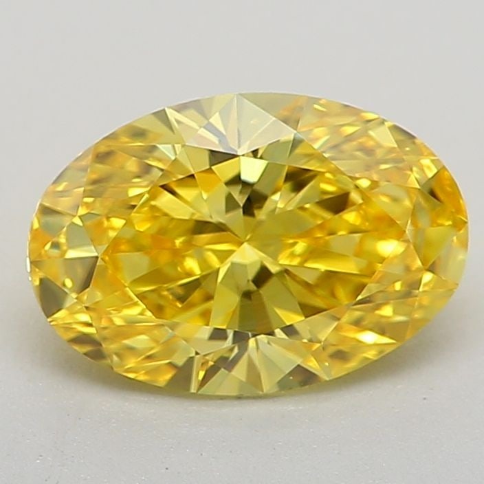 Loose Diamond - OVAL 0.74ct Fancy Vivid Yellow VVS2: Loose Diamond - OVAL 0.74ct Fancy Vivid Yellow VVS2 Source: This is a real non-mined Diamond that has been grown in a lab Shape: OVAL Carats: 0.74 Color: Fancy Vivid Yellow Certification: IGI Video: